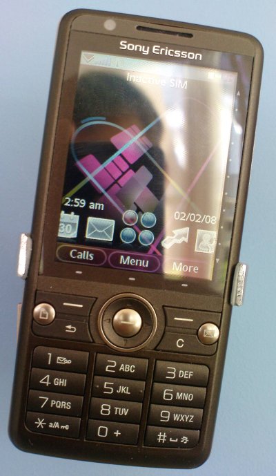 The Sony Ericsson G700 phone