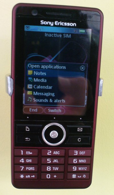 The Sony Ericsson G900 phone